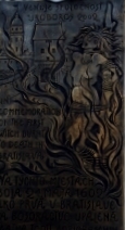 Pamätná tabuľa upálenia bratislavskej bosorky